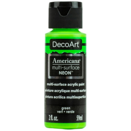 Acrylique  americana fini satiné fluorescent vert- 60ml