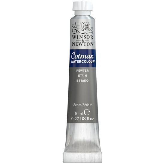Cotman watercolour - 8ml - pewter - s2
