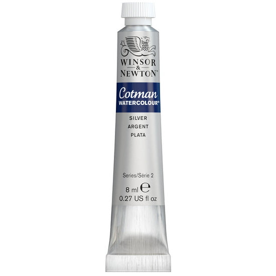 Aquarelle cotman - 8ml - argent - s2
