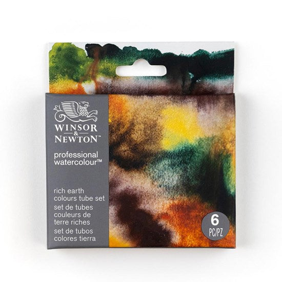 Set of 6 Professional Watercolour Rich Earth - 5ml