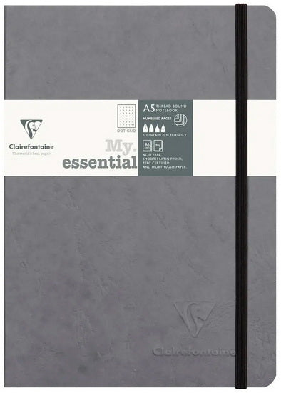 CAHIER AGE BAG - POINTILLÉ, RELIURE COUSUE, A5 Gris
