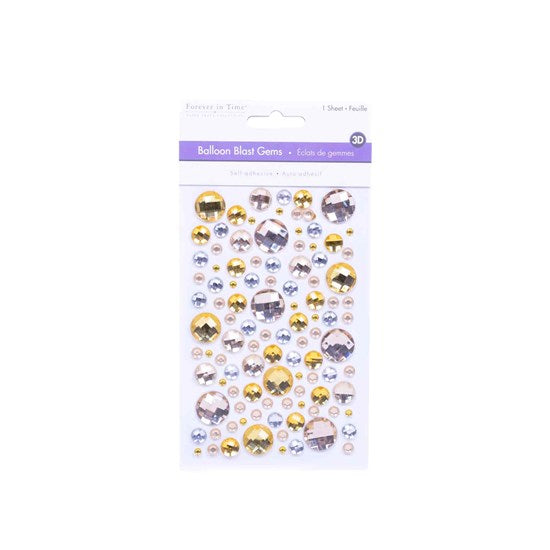Sticker stones - round - gold