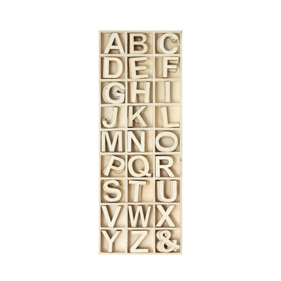 162 Mini wood letters
