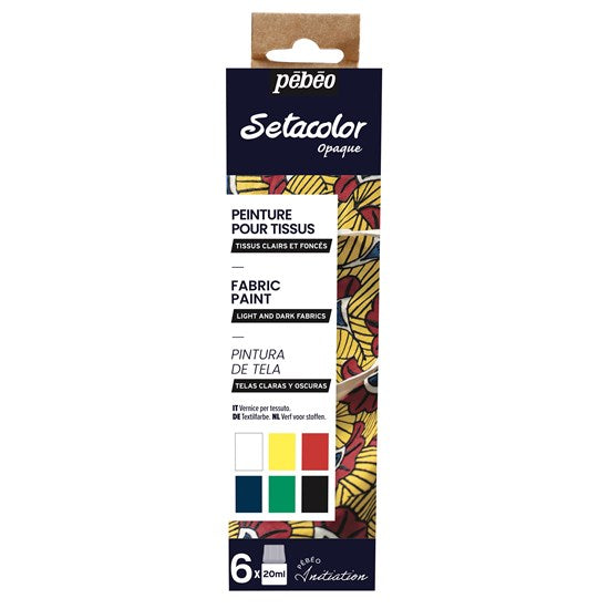 Textile paint set - setacolor - 45ml - 6 x 20ml