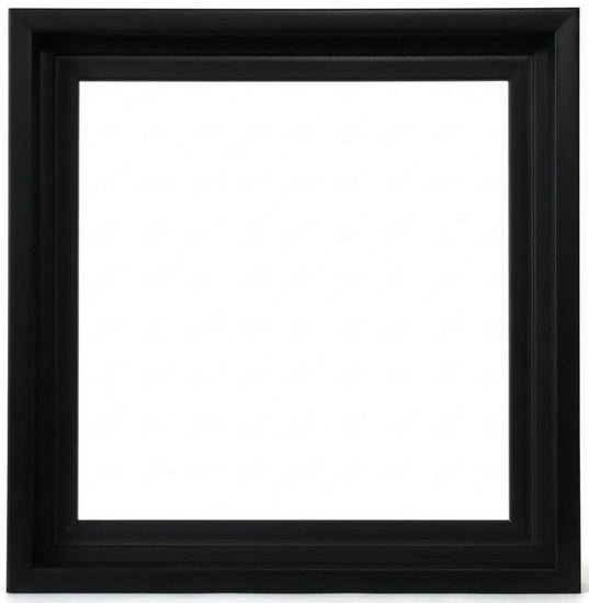 Cadre flottant musée noir - 36x36po