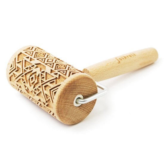 Mini rouleau à pâtisserie gravé - motif aztec