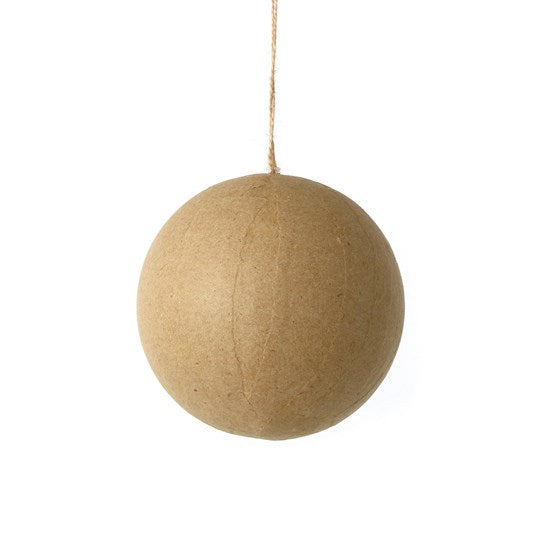 Boule de noël en papier mâché