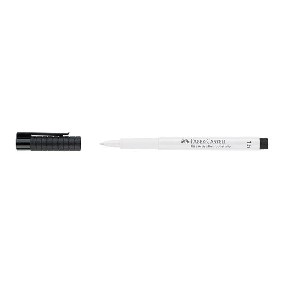 Marqueur pitt pointe pinceau 1.5mm blanc