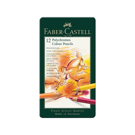 Set of 12 polychromos pencils