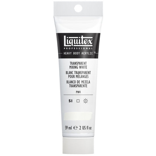 Acrylique hv - 2oz - blanc transparent mélange - s1