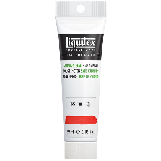 Acrylique hv - 2oz - rouge moyen sans cadmium - s5