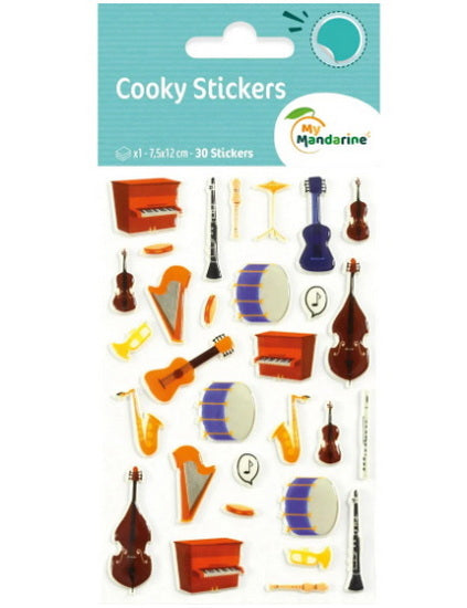 Cooky Stickers : Musical Instruments