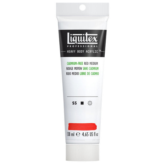 Acrylique hv - 4.65oz - rouge moyen sans cadmium - s5