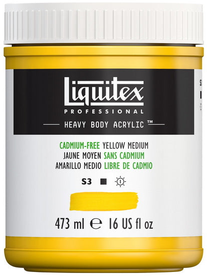 Acrylique hv - 16oz - jaune moyen sans cadmium - s3