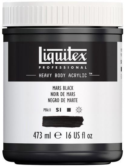 Acrylique hv - 16oz - noir d'ivoire - s1