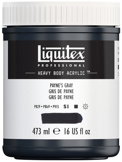 Acrylique hv - 16oz - gris de payne - s1