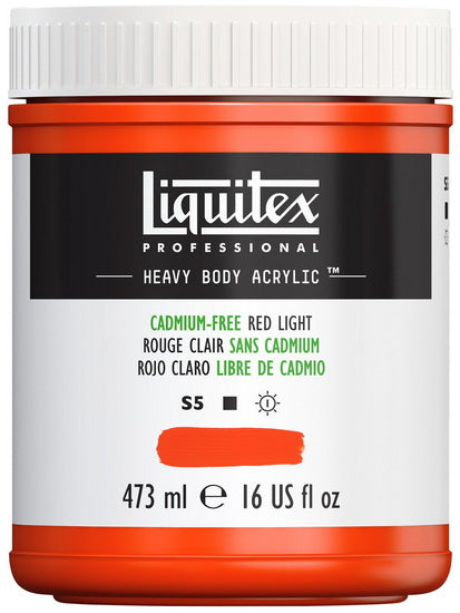 Acrylic hb - 16oz - cadmium free red light - s5