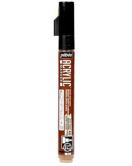 Marqueur acrylique - decomarker - 1.2mm - sienne brulee