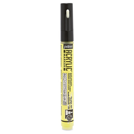 Marqueur acrylique - decomarker - 1.2mm - jaune fluo