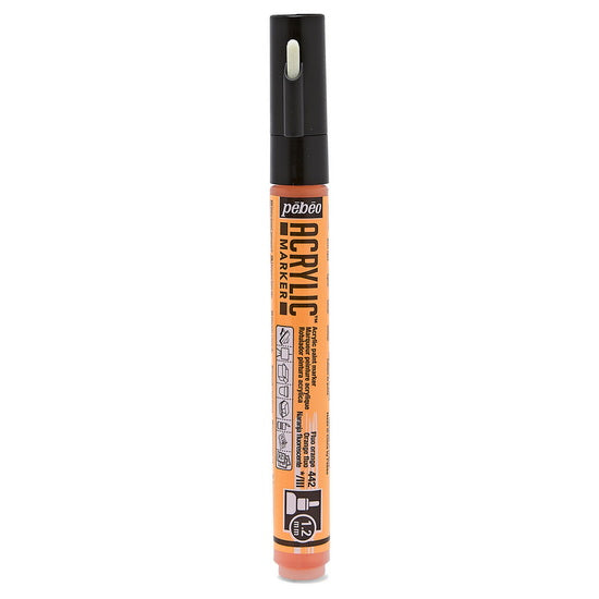 Marqueur acrylique - decomarker - 1.2mm - orange fluo