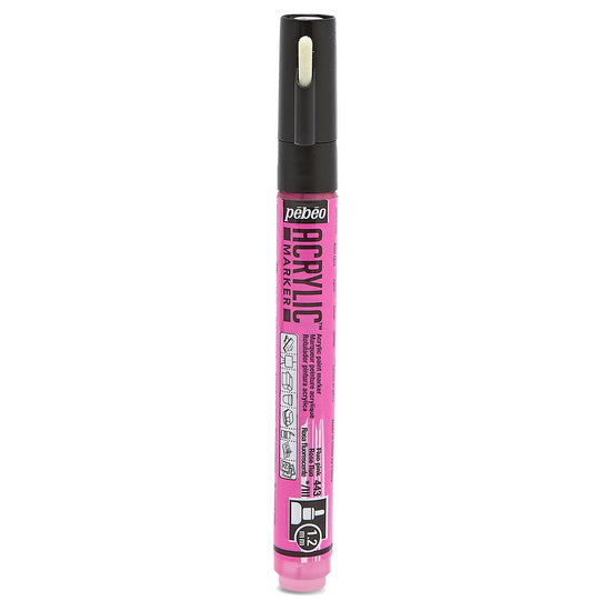 Marqueur acrylique - decomarker - 1.2mm - rose fluo