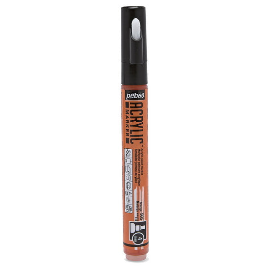 Marqueur acrylique - decomarker - ronde 4mm - orange