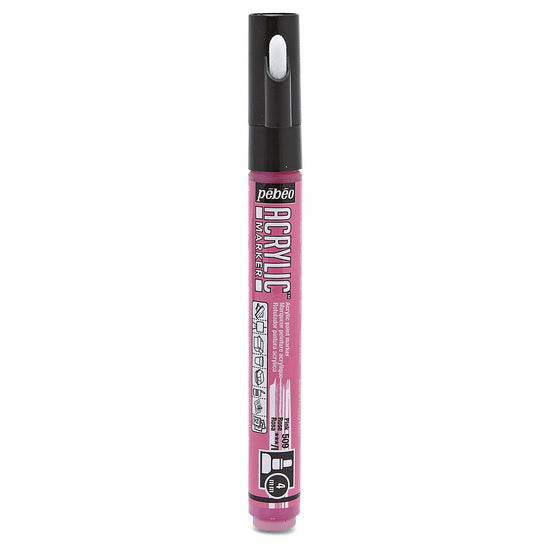 Marqueur acrylique - decomarker - ronde 4mm - rose