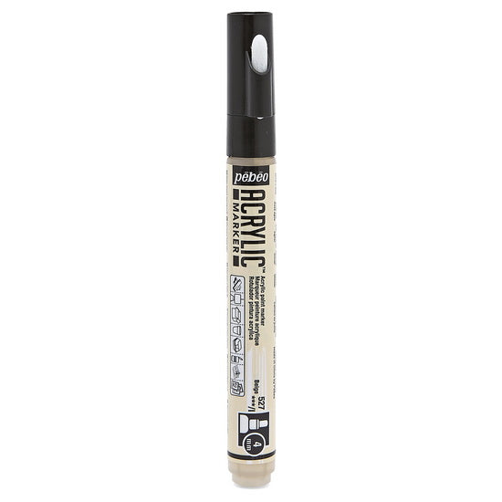 Marqueur acrylique - decomarker - ronde 4mm - beige