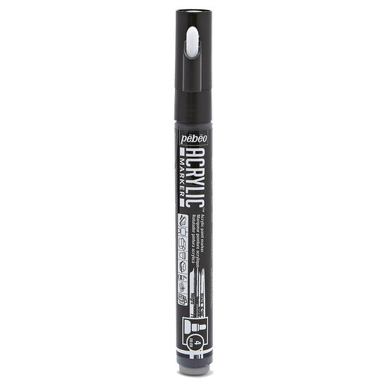 Marqueur acrylique - decomarker - ronde 4mm - noir