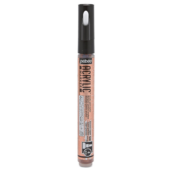 Marqueur acrylique - decomarker - ronde 4mm - cuivre précieux