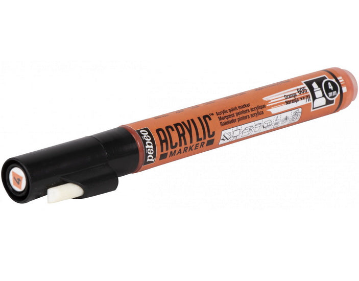 Marqueur acrylique - decomarker - biseau 4mm - orange