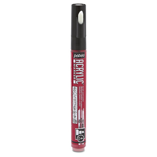 Marqueur acrylique - decomarker - biseau 4mm - rouge