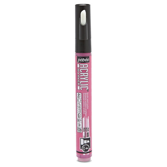 Marqueur acrylique - decomarker - biseau 4mm - rose