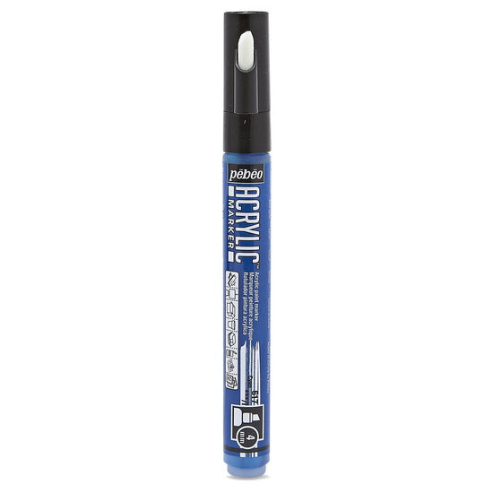 Marqueur acrylique - decomarker - biseau 4mm - cyan