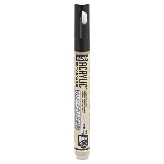 Marqueur acrylique - decomarker - biseau 4mm - beige