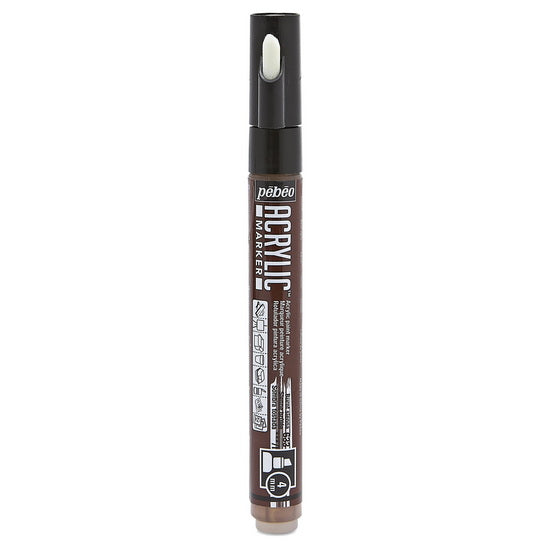 Marqueur acrylique - decomarker - biseau 4mm - sienne brulé