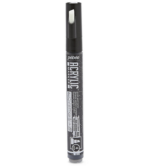 Marqueur acrylique - decomarker - biseau 4mm - noir précieux
