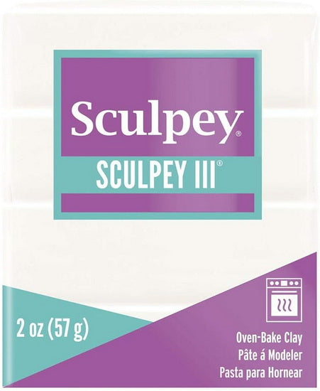 Sculpey III Oven-Bake Clay - WHITE OUNCE