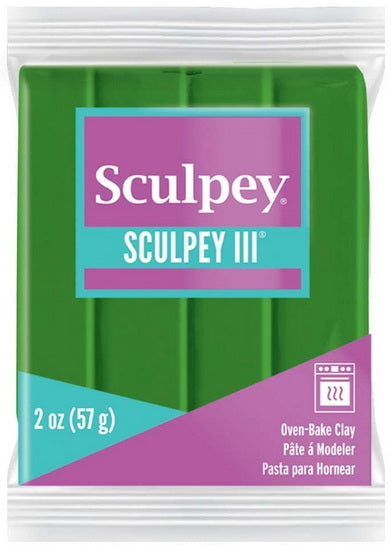 Pâte à modeler sculpey iii - feuille verte ounce