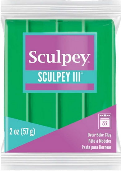 Pâte à modeler sculpey iii - emeraude ounce