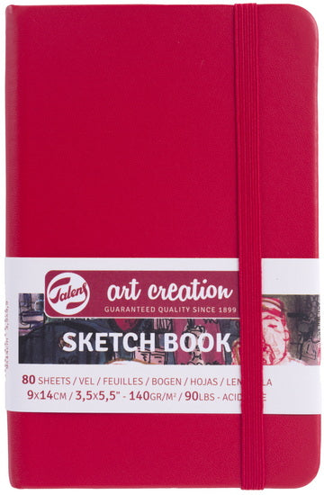 Carnet croquis art création  rouge - 9x14cm