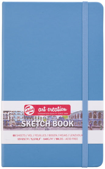 Carnet croquis art création  bleu pâle - 13x21cm