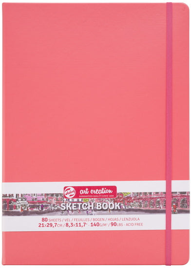 Carnet croquis art création corail- 21x29cm