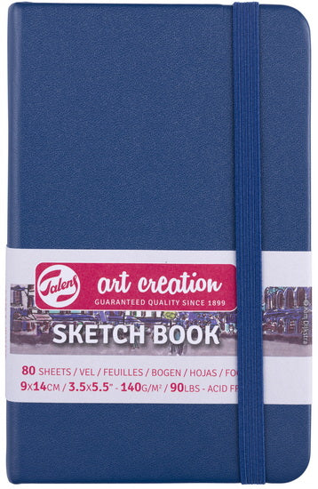 Carnet croquis art création  bleu marine - 9x14cm