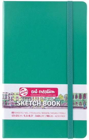 Carnet croquis art création  vert forêt - 13x21cm