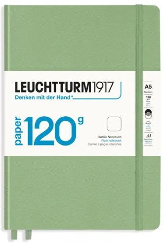 Notebook plain a5 203p 120g sage