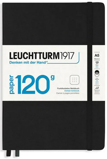 Notebook dotted a5 203p 120g black
