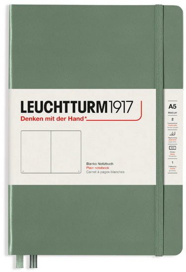 Notebook plain a5 251p olive