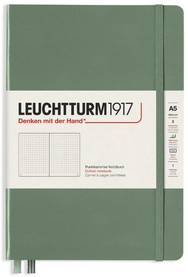 Notebook dotted a5 251p olive