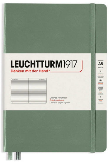 Cahier de notes ligné a5 251p olive